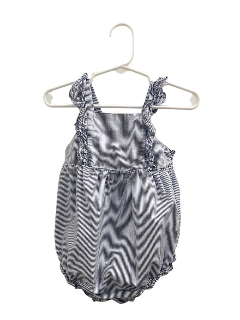 Carter’s 100% Cotton Striped Romper with Ruffles - 18 Months